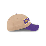 Los Angeles Lakers 2024 NBA Draft Tan & Purple 9TWENTY Adjustable Hat - New Era - 2302302216