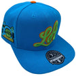 Los Angeles Lakers 50th Anniversary Blue Fitted Hat - Mitchell & Ness - 