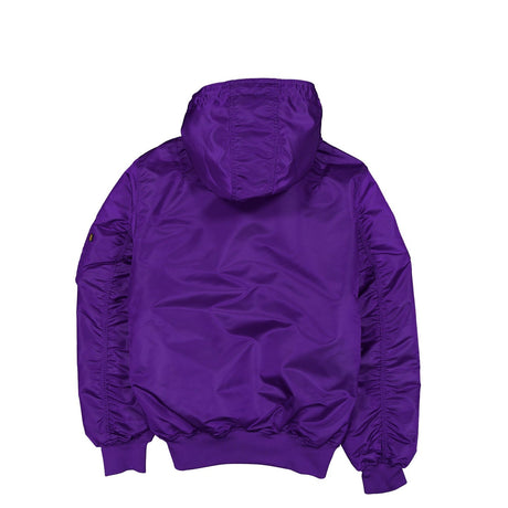 Los Angeles Lakers Alpha Industries L - 2B Hooded Bomber Jacket - New Era - 