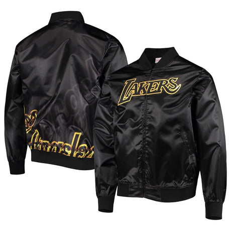 Los Angeles Lakers Big Face 4.0 Satin Full - Zip Jacket - Mitchell & Ness - 