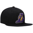 Los Angeles Lakers Black Core Basic Snapback Hat - Mitchell & Ness - 