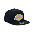 Los Angeles Lakers Black Hardwood Classics Core Fitted Hat - Mitchell & Ness - 
