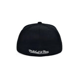Los Angeles Lakers Black Hardwood Classics Core Fitted Hat - Mitchell & Ness - 