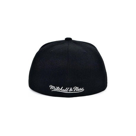 Los Angeles Lakers Black Hardwood Classics Core Fitted Hat - Mitchell & Ness - 