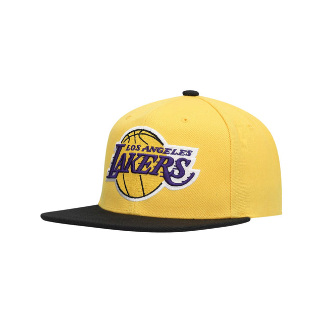Los Angeles Lakers Black Hardwood Classics Core Snapback