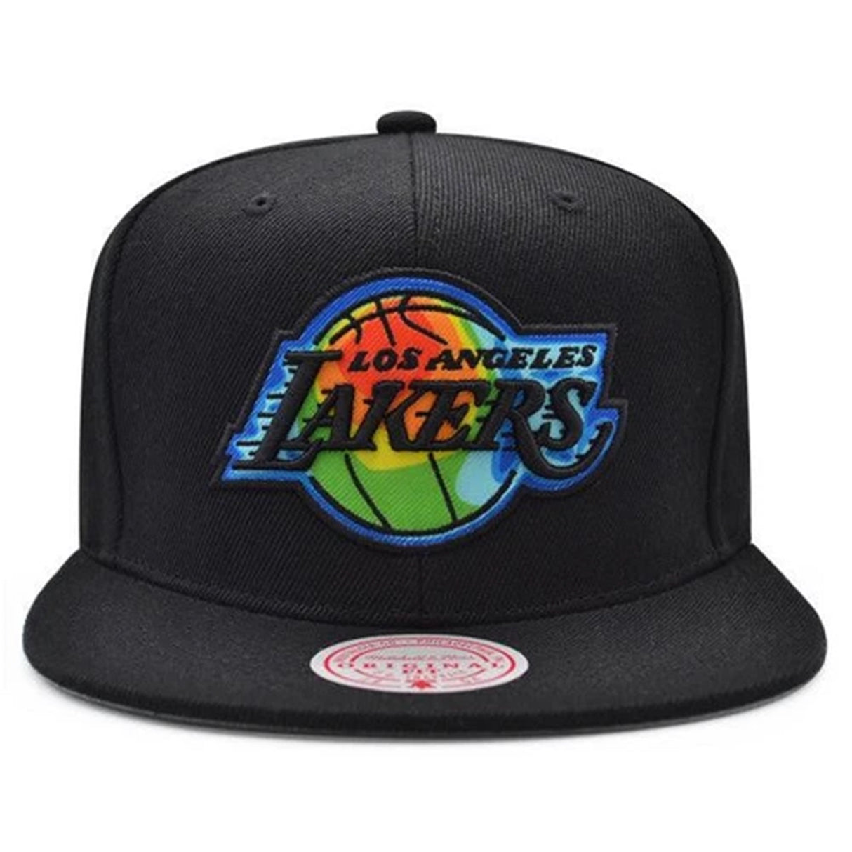 Los Angeles Lakers Black Thermal Logo Snapback Hat - Mitchell & Ness - 