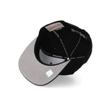 Los Angeles Lakers Black Tonal Purple - Trim Logo Snapback Hat - Mitchell & Ness - 