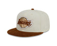 Los Angeles Lakers Cream/Brown Corduroy Visor 59FIFTY Fitted Hat - New Era - 