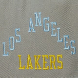 Los Angeles Lakers Gray Hardwood Classics Till Dawn Fitted Hat - Mitchell & Ness - 