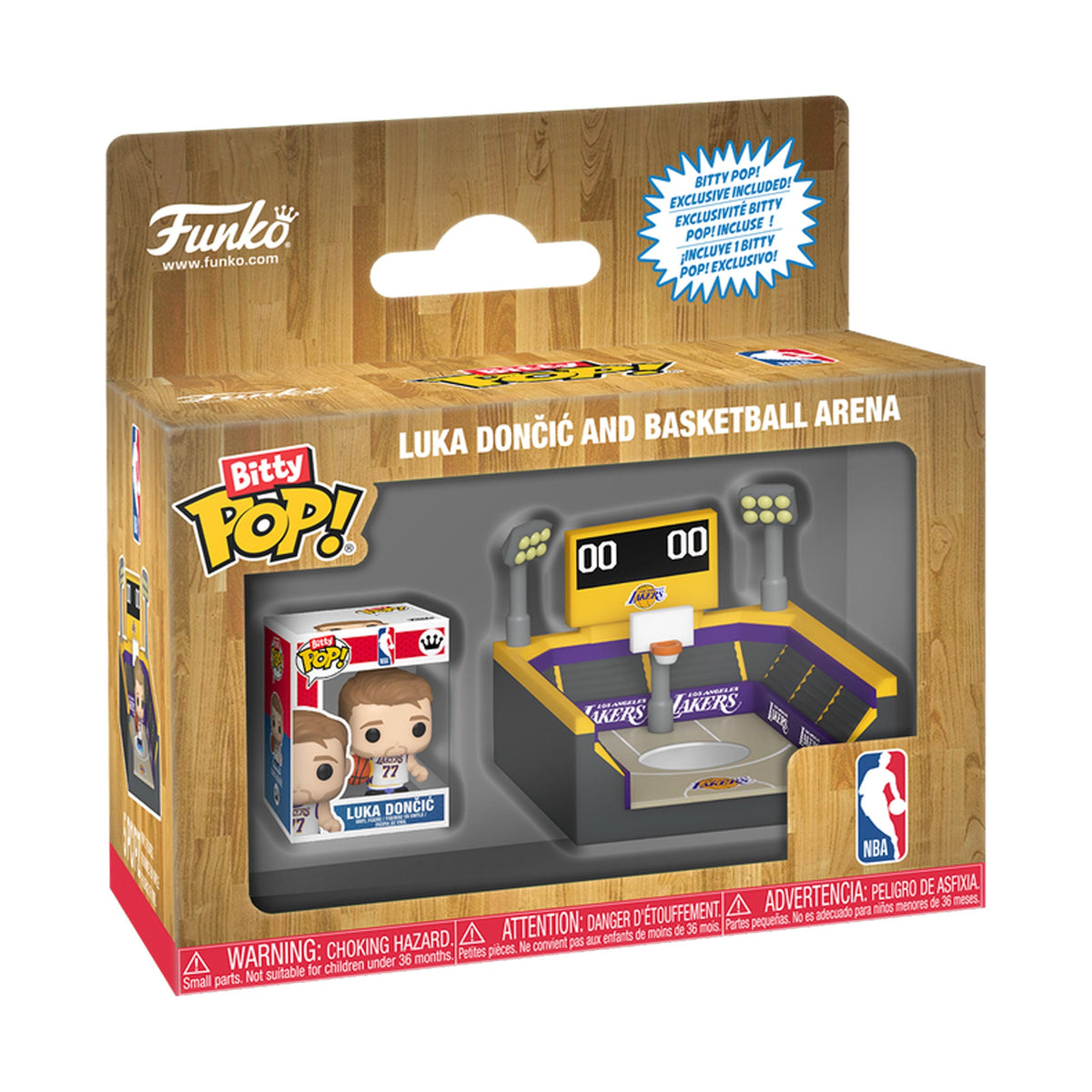 Los Angeles Lakers Luka Doncic Bitty Pop! Towns Basketball Arena - Funko - 15080321601