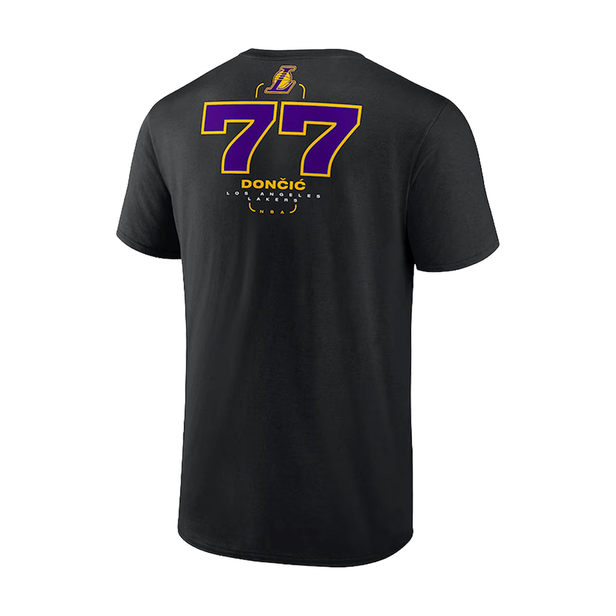 Los Angeles Lakers Luka Doncic Black Behind the Back Name & Number T-Shirt