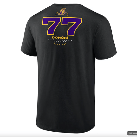 Los Angeles Lakers Luka Dončić Black Behind the Back Name & Number T-Shirt - Nike - 