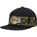 Los Angeles Lakers Mitchell & Ness Black/Yellow Original Fit Snapback Hat - Mitchell & Ness - 