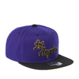 Los Angeles Lakers Purple/Black/Gold Fitted Hat - Mitchell & Ness - 