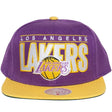 Los Angeles Lakers Purple/Gold Billboard Classics Snapback Hat - Mitchell & Ness - 