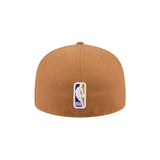 Los Angeles Lakers Side Patch Brown 9FIFTY Fitted Hat - New Era - 23220410101