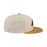 Los Angeles Lakers Two - Tone Cream Gold 59FIFTY Fitted Hat - New Era - 23440421601
