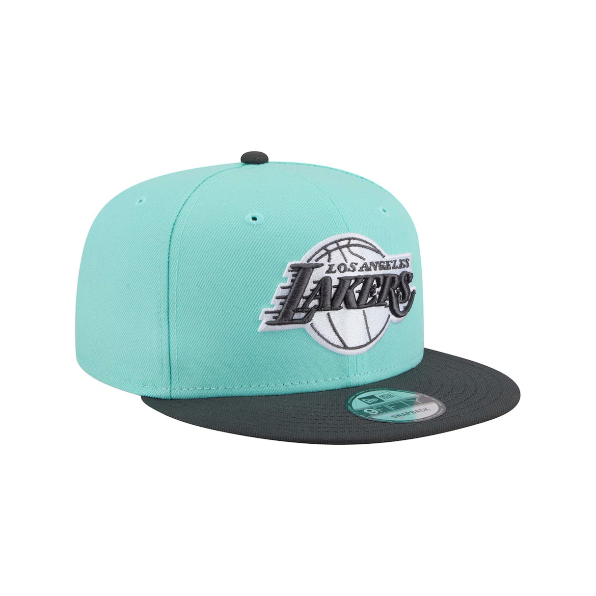 Los Angeles Lakers Two - Tone Turquoise Charcoal 59FIFTY Fitted Hat - New Era - 23440521601