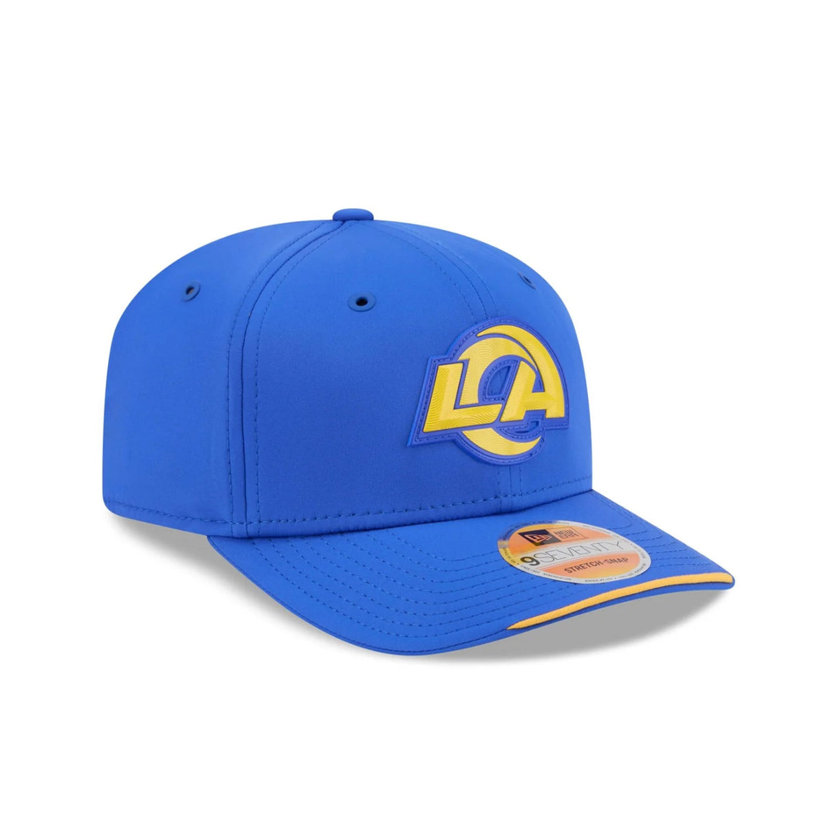 Los Angeles Rams 2026 NFL Sideline Collection Royal Blue 9SEVENTY Stretch-Snap Hat - New Era - 23850512401