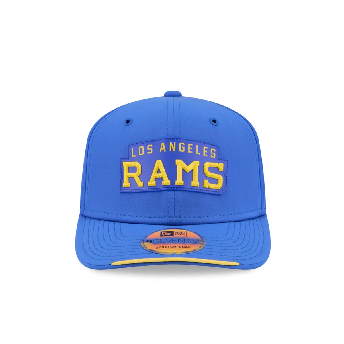 Los Angeles Rams 2026 Sideline Blue 9SEVENTY Stretch-Snap Adjustable Hat - New Era - 23850512406
