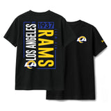 Los Angeles Rams Black New Era 2 - Hit Boxy T-Shirt - New Era - 