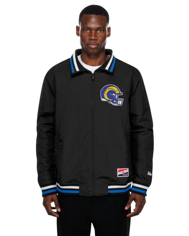 Los Angeles Rams Black Throwback Jacket - New Era - 