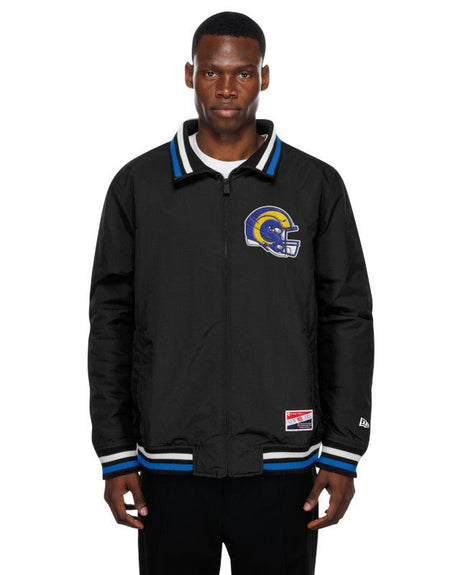 Los Angeles Rams Black Throwback Jacket - New Era - 