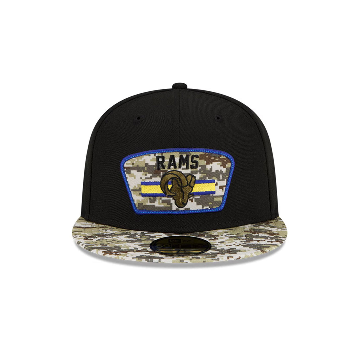 Los Angeles Rams Black/Camo 2021 Salute to Service 59FIFTY Fitted Hat - New Era - 