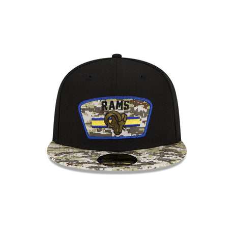 Los Angeles Rams Black/Camo 2021 Salute to Service 59FIFTY Fitted Hat - New Era - 