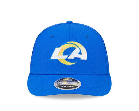 Los Angeles Rams Blue 9FIFTY Snapback Trucker Hat - New Era - 23850212401
