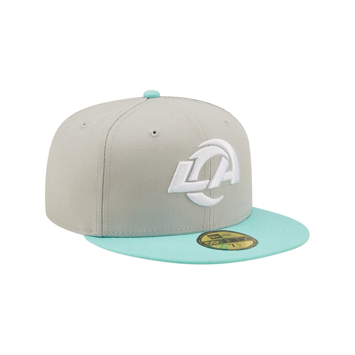 Los Angeles Rams Color Pack Mint & Gray 59FIFTY Fitted Hat - New Era - 31002325