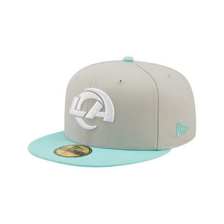 Los Angeles Rams Color Pack Mint & Gray 59FIFTY Fitted Hat - New Era - 31002325
