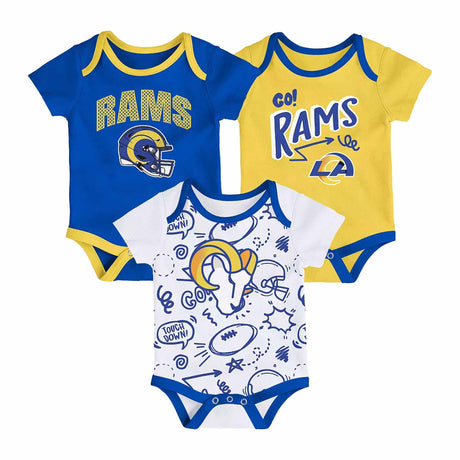 Los Angeles Rams Infant All Day Play 3 - Piece Bodysuit Set - NFL - 24330112401
