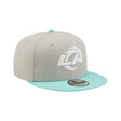 Los Angeles Rams Mint/Gray Two - Tone Color Pack 9FIFTY Snapback Hat - New Era - 