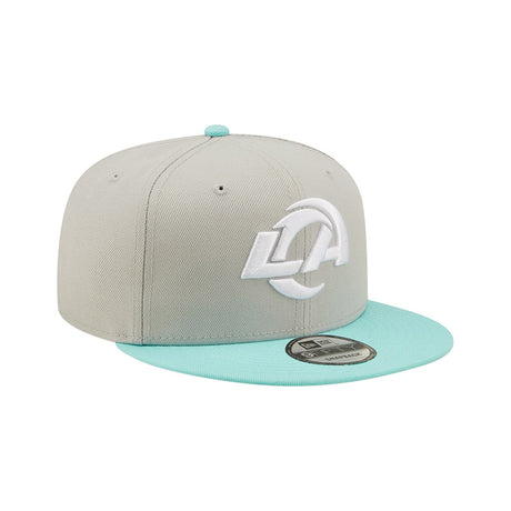 Los Angeles Rams Mint/Gray Two - Tone Color Pack 9FIFTY Snapback Hat - New Era - 