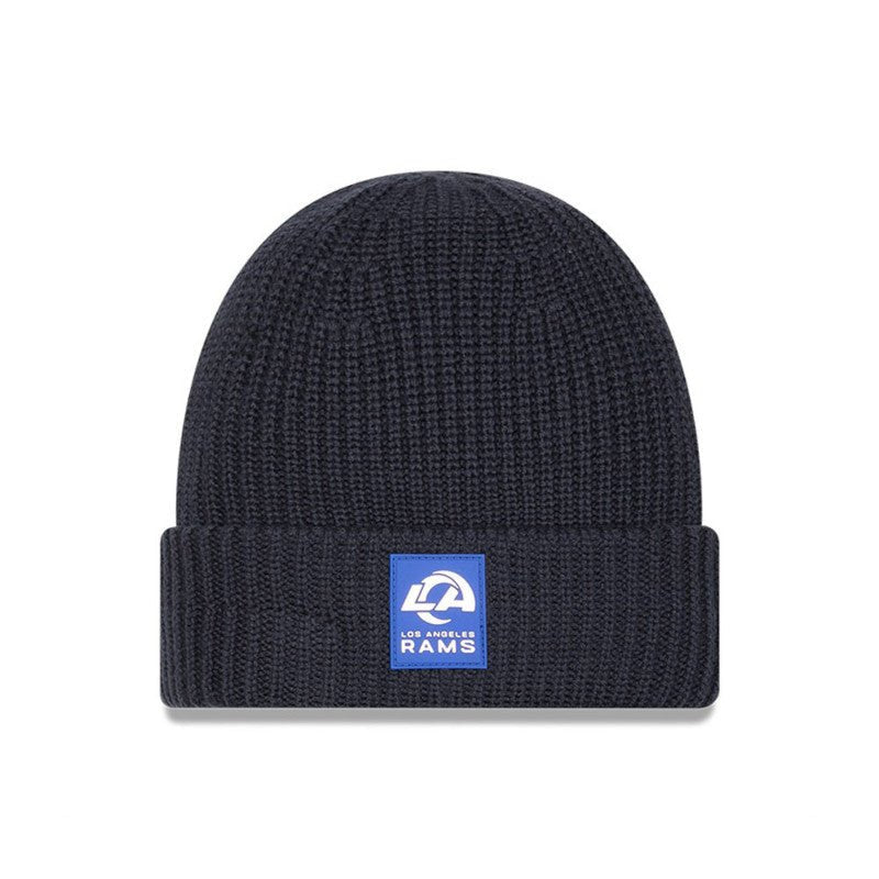 Los Angeles Rams Navy Cuffed Knit Beanie - New Era - 