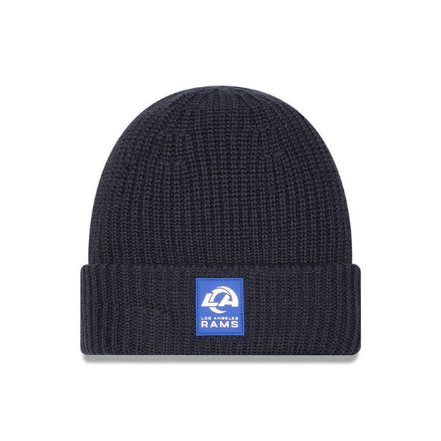 Los Angeles Rams Navy Cuffed Knit Beanie - New Era - 