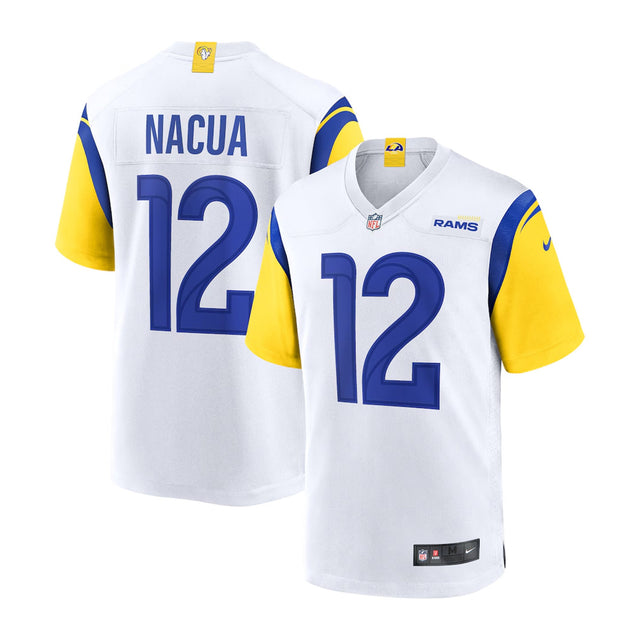 Los Angeles Rams Puka Nacua White Game Player Jersey - Nike - 2304401124209