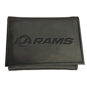 Los Angeles Rams, Tri - Fold Wallet, Black - EG Collective - 843771031008
