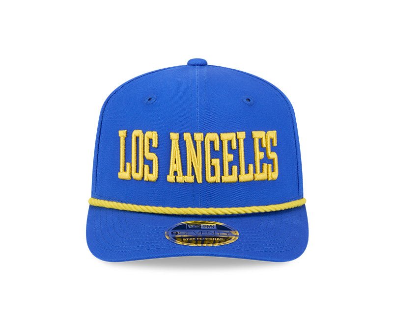 Los Angeles Rams Wordmark Blue 9SEVENTY Rope Stretch - Snap Hat - New Era - 237404124