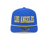 Los Angeles Rams Wordmark Blue 9SEVENTY Rope Stretch - Snap Hat - New Era - 237404124