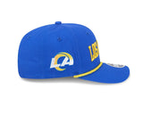 Los Angeles Rams Wordmark Blue 9SEVENTY Rope Stretch - Snap Hat - New Era - 237404124