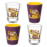 Louisiana State University 4-Piece Ceramic and Glass 2oz. Shot Glass Set - EG Collective - 801946180487