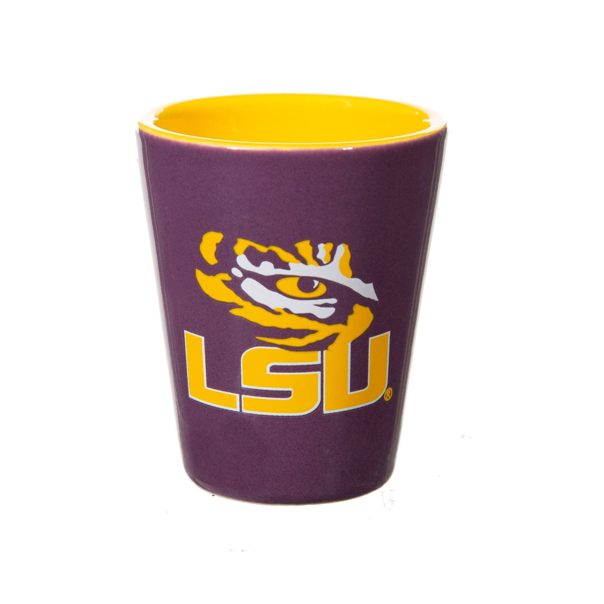 Louisiana State University 4-Piece Ceramic and Glass 2oz. Shot Glass Set - EG Collective - 801946180487