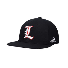 Louisville Cardinals Black adidas On - Field Baseball Fitted Hat - Adidas - 