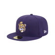 LSU Tigers Mascot College Vault Purple 59FIFTY Fitted Hat - New Era - 23480363201