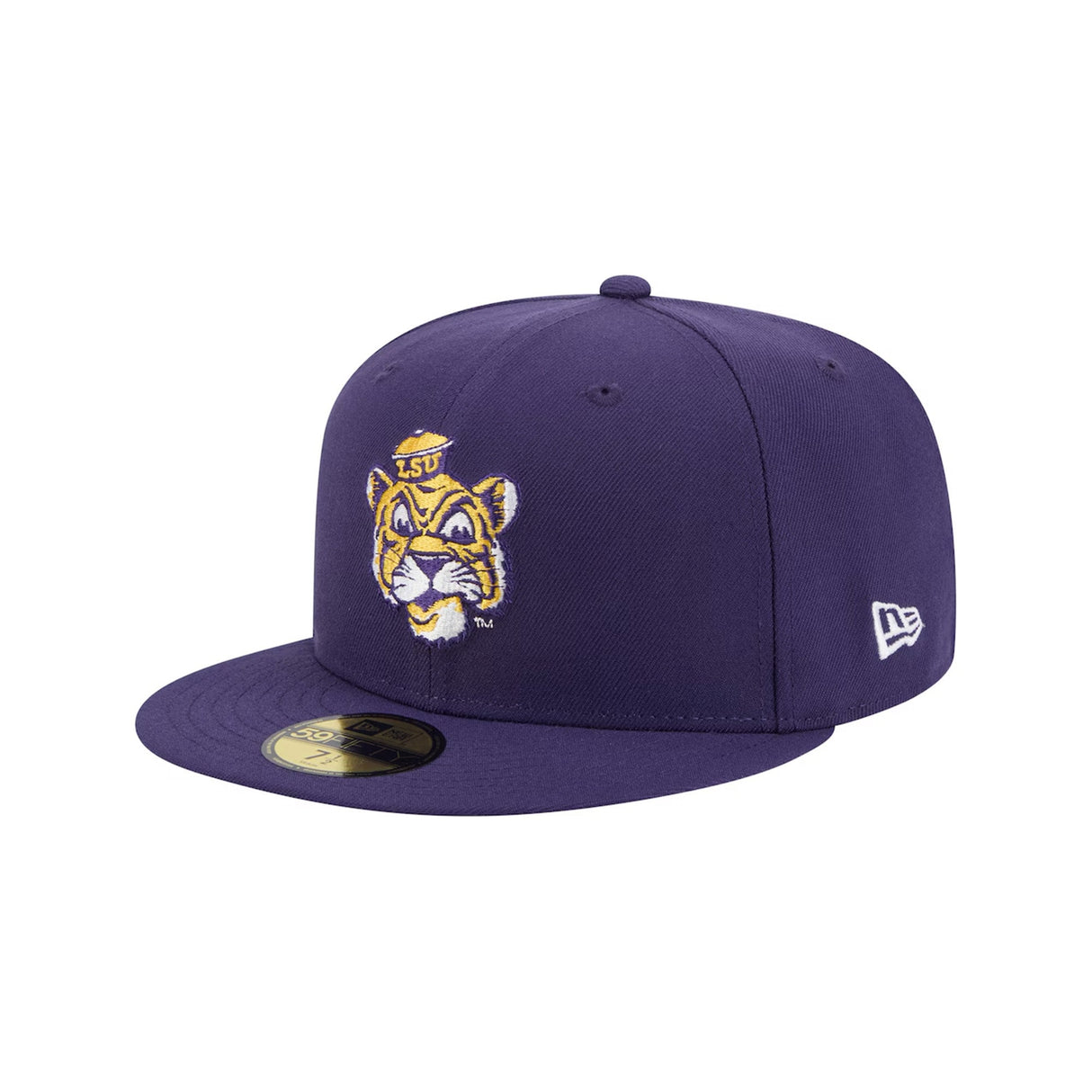 LSU Tigers Mascot College Vault Purple 59FIFTY Fitted Hat - New Era - 23480363201