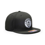 Manchester City Black & White Classic Badge Snap Back - Fan Ink - 