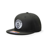 Manchester City Black & White Classic Badge Snap Back - Fan Ink - 