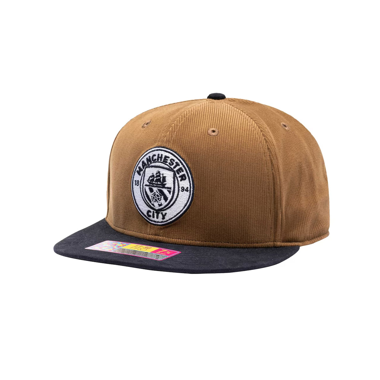 Manchester City Cognac Brown Snapback Hat - Fan Ink - 156207925